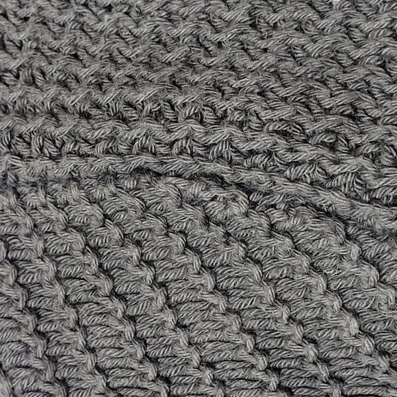 Pure Women's Hand Knit Open Front Cardigan Sweater Dark Gray Size XS - Picture 3 of 12